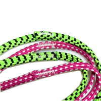 Corde à sauter chinoise en caoutchouc torsadé de 3 m en polyester et latex coloré durable pour enfants 2024
