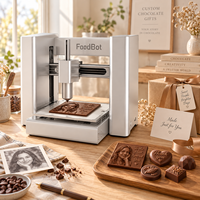 Imprimante 3D Commerciale pour Chocolat, Machine d'Impression 3D Comestible de Qualité Alimentaire pour Pâtisserie, Hôtel, Desserts Personnalisés