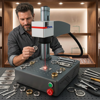 Mini machine de marquage laser, graveur laser de bureau à mise au point dynamique pour matériaux non métalliques, bois, cuir, acrylique