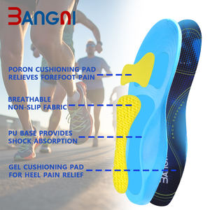 Fournisseur de coussinets de chaussures de sport Semelle intérieure absorbant les chocs <span class=keywords><strong>GEL</strong></span> Support de la voûte plantaire Inserts de course <span class=keywords><strong>Semelles</strong></span> de sport pour chaussures de badminton - Product Image 5