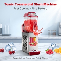 Commerciële Slushy Maker Machine 12L Enkelvoudige Tank Vriesdrank Dispenser voor Hotel Restaurant Foodtruck