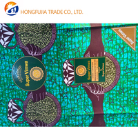 Kain Organza Afrika Panges Tissu Batik Dutch Loin Cloth 145 GSM Anti-statis Tahan Gesekan