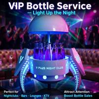 Support d'affichage lumineux pour bouteilles LED, présentoir à liqueur lumineux, service VIP pour bouteilles, boîte de nuit, bar, KTV, 7 couleurs, télécommande