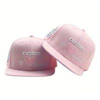 Gorra de Béisbol Plana Personalizada con Logotipo Bordado en 3D, Estilo Hip-Hop, para Baile Urbano, de 6 Paneles, Casual