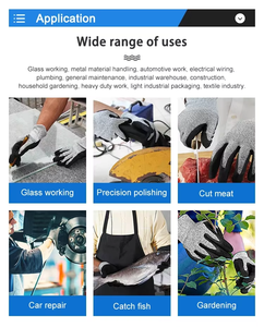 Guantes de Trabajo Resistentes a Cortes de Nivel 5, ANSI A3, Recubiertos de <span class=keywords><strong>PU</strong></span>, con Ajuste Superior, Flexibles, Antideslizantes, Sensación de Seguridad, Guantes de Seguridad Superior - Product Image 5