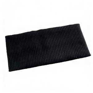 عصابة رأس نسائية مرنة بحافة عريضة على الطراز الكوري، ربطة شعر من الصوف المحبوك لوضع المكياج وممارسة الرياضة، إكسسوارات شعر - Product Image 5