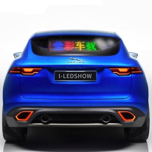 Duy Nhất Dòng Đầy Đủ Màu Sắc Văn Bản Xe 12V Di Chuyển Tin Nhắn <span class=keywords><strong>LED</strong></span> Biển Quảng Cáo Quảng Cáo Hiển Thị <span class=keywords><strong>LED</strong></span> Cho Xe Hơi Với Cửa Sổ Một Chiếc Ống Hút - Product Image 2