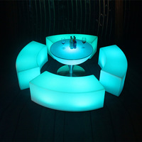 RICHSHINING Banc mobile lumineux d'extérieur, salon pour fête et boîte de nuit, pour la maison