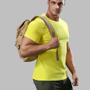T-shirt de compression personnalisé avec logo, pour l'extérieur, coupe ajustée, tailles 2XS-3XL, séchage rapide, sport, entraînement, fitness, manches courtes - Product Image 5