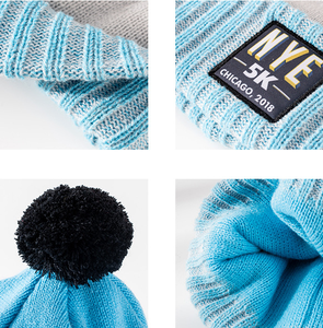 قبعات شتوية بشعار مخصص مع قبعة صغيرة من بوم بوم منسوج - Product Image 6