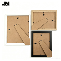 Cadre photo en MDF JM ART&CRAFT 4x6 5x7 8x10 11x14 12x16 pouces, à suspendre au mur et à poser sur table, cadre photo classique en bois pour l'art et la décoration de la maison
