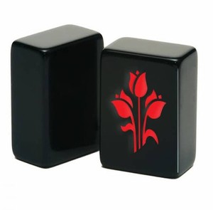 Dragon noir et rouge personnalisé American Mah Jongg Tiles - Product Image 1