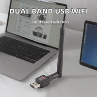 Adaptador WiFi USB Inalámbrico de Doble Banda 2.4GHz 5.8GHz de 600Mbps para Android/PC/Mac/Linux Justlink, Disponible en Stock, Venta al Por Mayor