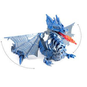 Vashine Jouets créatifs 3D en forme de dragon méca pour enfants, figurines d'action flexibles imprimées en 3D, jouets en PLA respectueux de l'environnement - Product Image 6