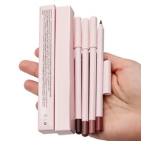 Crayons à lèvres vegan haute pigmentation, résistants à l'eau, 26 couleurs, marque privée, vente en gros, logo personnalisé, crayons à lèvres en bois rose