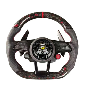 Volante de Fibra de Carbono para Audi A3 A4 B8 B7 B9 B6 B8.5 A6 C7 C6 C8 A3 8p 8v A5 B8 A7 Q5 Q7 Q3 Tt <span class=keywords><strong>Mk2</strong></span> R8 <span class=keywords><strong>S4</strong></span> B8 Rs3 S5 B5 B6 - Product Image 5