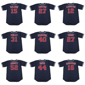 Maillot de baseball classique des années 90 S-5XL <span class=keywords><strong>MIKE</strong></span> <span class=keywords><strong>TROUT</strong></span> TIM SALMON TROY PERCIVAL MARK LANGSTON JIM EDMONDS JIM ABBOTT CHILI DAVIS - Product Image 1