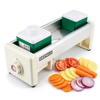 Machine à trancher les citrons manuelle portable S19D, coupe-fruits et légumes à épaisseur réglable pour les entreprises de restauration