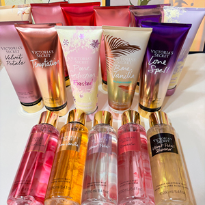 Perfume Original al por Mayor, Set de Perfume en Spray para Mujer, <span class=keywords><strong>Victoria</strong></span>'s <span class=keywords><strong>Secret</strong></span>, 250 ml, Set de Bruma Corporal y Loción Corporal para Mujer - Product Image 1