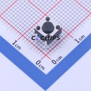 TS-1095PD-A2B3-D2 Tactile Switch Through hole-4P,6x6mm Switch Single Pole Single Throw Round Button 2.5N Through Hole - Product Image 1