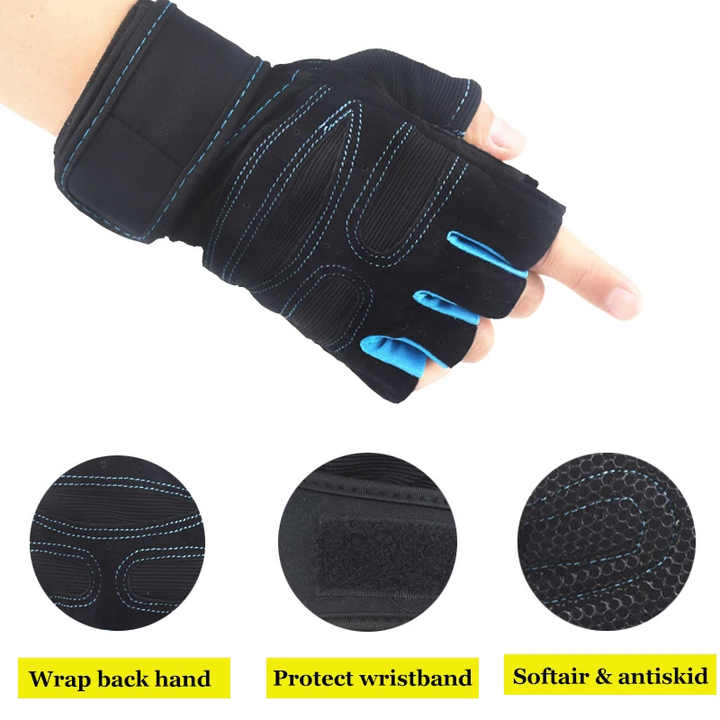 thumbnail image 2 of Weight Gloves Men MHiL Gloves For Men & Women Weight Lifting Exercise Plus Gym Training Medium NEW Gym Gloves Mens Wrist Support 2 of 13