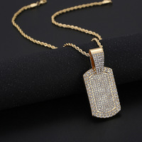 Collier de marque militaire pour hommes européens et américains, pendentif personnalisé pour couple coréen, décoration d'identité, style hip-hop