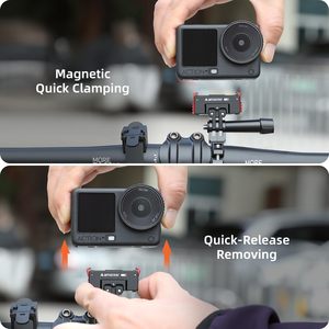 Amazear para DJI Osmo Action 6/Nano 360 °   Adaptador de Aleación de Aluminio con Montaje Magnético de Liberación Rápida y Rosca de 1/4\" - Product Image 4