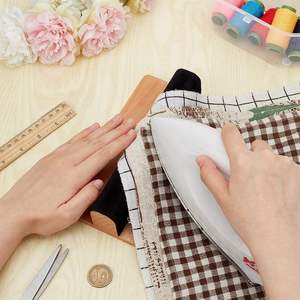 Tailleurs professionnels en bois de pin massif Clapper Black Pressing Bar Outil de couture avec housse de planche à repasser pour aplatir les tissus - Product Image 3