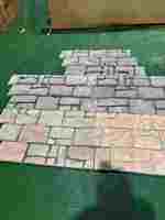 Conception moderne Modèle 3D de feuilles de pierres de polyuréthane Mousse de champignons Panneau mural en pierre artificielle de PU de grande taille imperméable pour le ciment