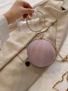 Bolso de Mano Sector Shell en Acrílico para Mujer, Ideal para Bodas y Fiestas, Bonito Bolso de Mano Color Marfil Perla Nuevo - Product Image 6