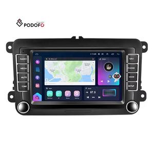 Autoradio Android Podofo 8-core 8+128G con Schermo QLED da 7'', Carplay, 4G, GPS, DSP, FM/AM/RDS per <span class=keywords><strong>Volkswagen</strong></span>/VW <span class=keywords><strong>T5</strong></span> <span class=keywords><strong>T6</strong></span> Polo Beetle Candy - Product Image 1