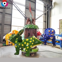 Tour de carrousel d'amusement de dinosaure pour des manèges d'enfants Mini Fairground Rides Petit carrousel à vendre