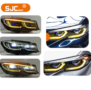 Sjc Auto Geel Witte Koplampen Voor Bmw 3 Series G20 G28 19-22 Dual Color Drl Hoofd Licht Plug En Play Laser Koplamp Nieuwe Stijl - Product Image 3