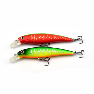 Hunthouse — leurres minnows durs flottants en plastique, feuille holographique ABS, couleur noire, pour la pêche, 100mm, 12g - Product Image 6