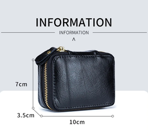 Lady PU Lipstick Square Small Bag with <b>Mirror</b> Cowhide Cute Makeup Bag for Women's Mini Bag - Product Image 6