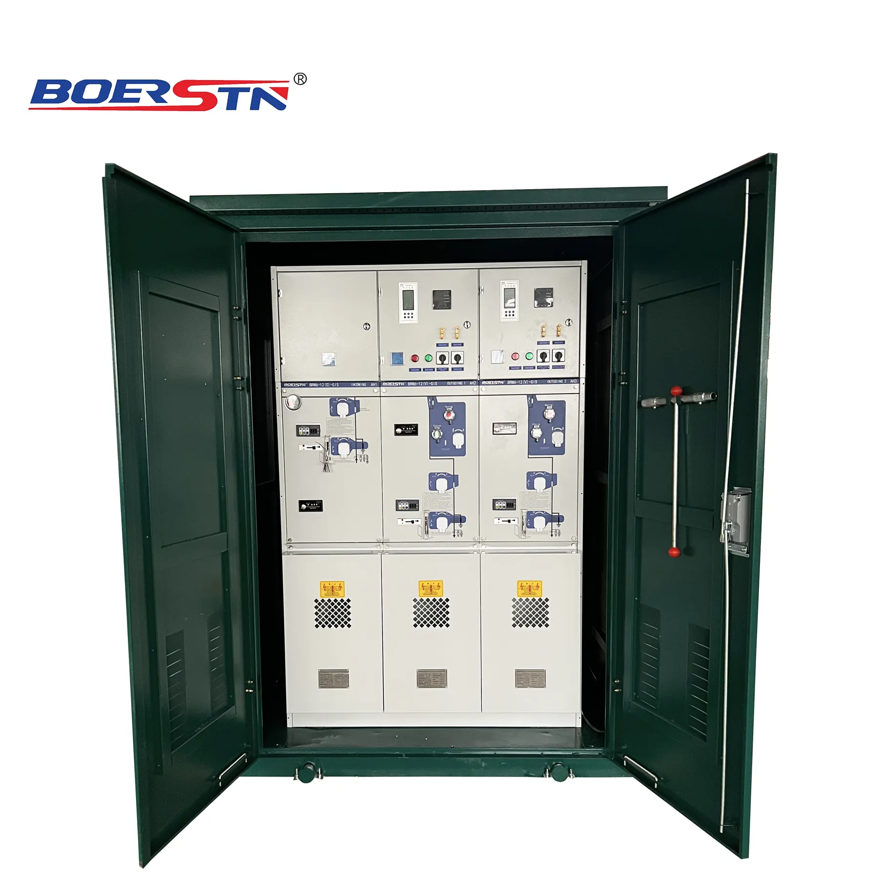 High Voltage SF6 Insulated Ring Main Unit RMU Switchgear Panel Manufacturer 11kv 24kv 630A 1250A Metal Grey Color 24 2000