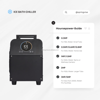 Mini refroidisseur d'eau portable Refroidissement instantané le plus rapide Alaska Chiller pour baignoire de plongée froide avec système de filtration à l'ozone Récupération