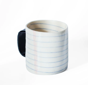 Tazze in ceramica creative artigianali a forma di blocco note traforato in carta a forma di taccuino tazze creative per caffè 10 oz - Product Image 3