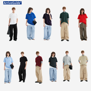 高品質企業制服 220gsm 100%綿 メンズポロTシャツ カスタムメンズ刺繍ロゴポロTシャツ ゴルフポロシャツ - Product Image 4