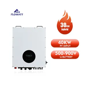 Flowatt Inverter hibrida tenaga surya 30kW, charger inverter 3 fase on Grid MPPT