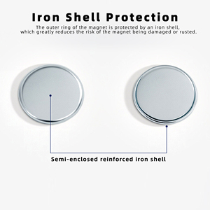 Prix usine N35- N52 Boutons magnétiques en néodyme simple face Aimant de fermeture magnétique invisible en PVC pour boucle de rideau - Product Image 3