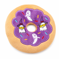 Nicovaer Halloween Black Friday Cat Dog Ghost Festival Plush Squeaky Embroidered Pumpkin Donut Sounding Toy Guangdong