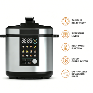 <span class=keywords><strong>Olla</strong></span> a Presión Eléctrica Inteligente para el Hogar, OEM de Fábrica, con una Gran Capacidad de 6 <span class=keywords><strong>Litros</strong></span> - Product Image 3
