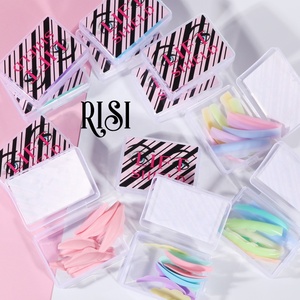 RISI Private Label Silicon Curl Werkzeug Wimpern Dauerwelle mit Tasche 5 Stück Wimpern lift <span class=keywords><strong>Pads</strong></span> Wimpern lift Schilde Silikon Lashlift Shield - Product Image 3