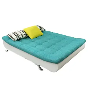 Fancy sofá de tecido, cama dobrável com sofá de tecido moderno para sofá, cama dupla, sala de estar, design simples