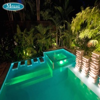 Lumière extérieure imperméable de périmètre de piscine sous-marine avec le câble optique latéral de lueur de 12mm