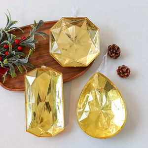 Adornos Navideños Acrílicos Transparentes Facetados LINGKAI, Adornos Colgantes de Varias Formas y Colores, Decoración para Árboles de Navidad - Product Image 3