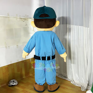 Disfraz de Mascota de Plomero Azul, el Más Vendido, <span class=keywords><strong>para</strong></span> Adultos Unisex, Traje de Personaje de Servicio, Logotipo Personalizado, Promoción de Negocios Locales - Product Image 3