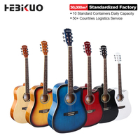 HEBIKUO Factory Direct Wholesale E41-DDL 6-string Acoustic Guitar Musical Stringed Instruments for Beginners Students