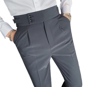 Pantalon de Costume <span class=keywords><strong>Homme</strong></span> Automne 2026 Nouvelle Collection Coupe Slim Couleur Unie Version Coréenne Tendance Droit et Élégant - Product Image 5